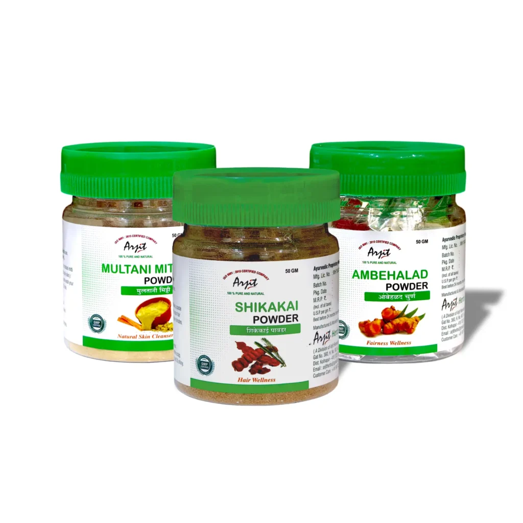 Skin Fairness Hair Wellness Powder | Multani Mitti, Ambehalad & Shikakai